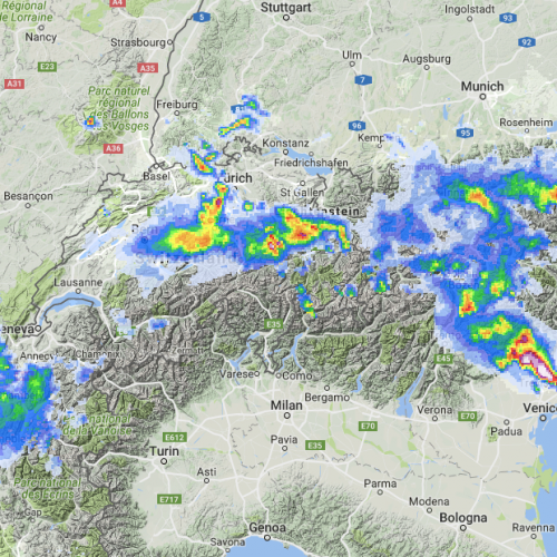 1-hour rainfall accumulation [Developer: UPC-CRAHI]