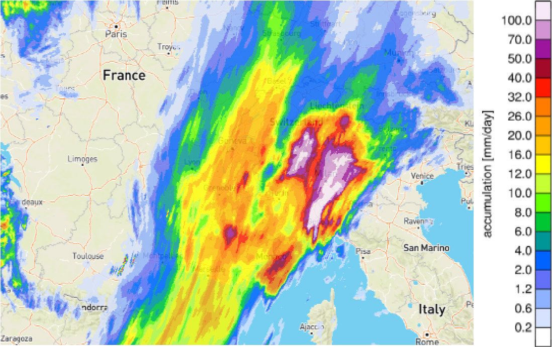 24h precipitation accumulation palette.