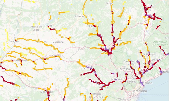 Flash flood impact summary map.