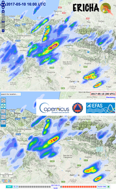ERICHA and EFAS snapshots